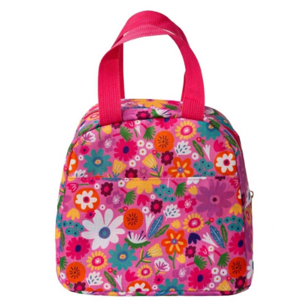 NEW JANE MARIE kid's field of flowers lunch box in pink